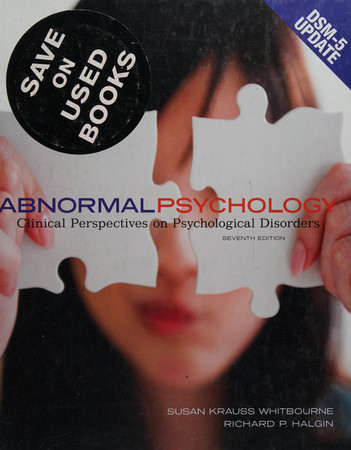 Cover of Abnormal Psychology: Clinical Perspectives on Psychological Disorders