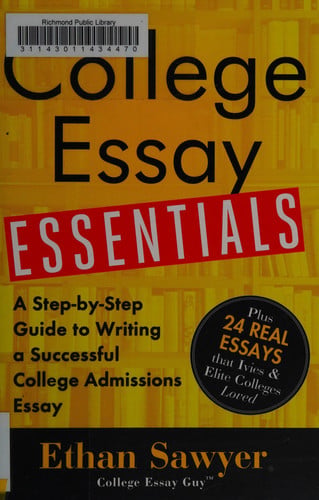 Cover of College Essay Essentials: A Step-by-step Guide to Writing a Successful College…